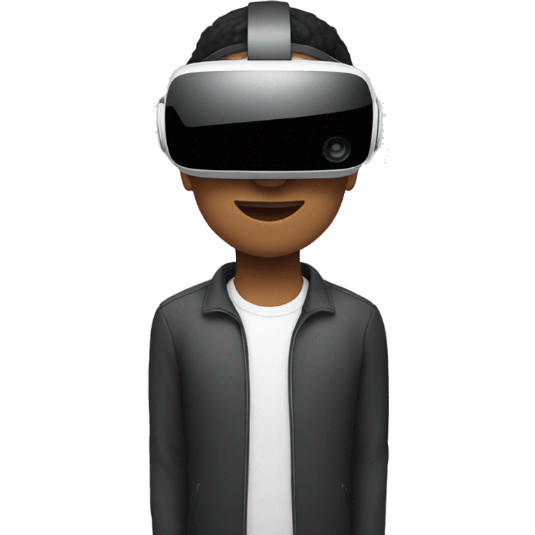 Person with vr headset on emoji