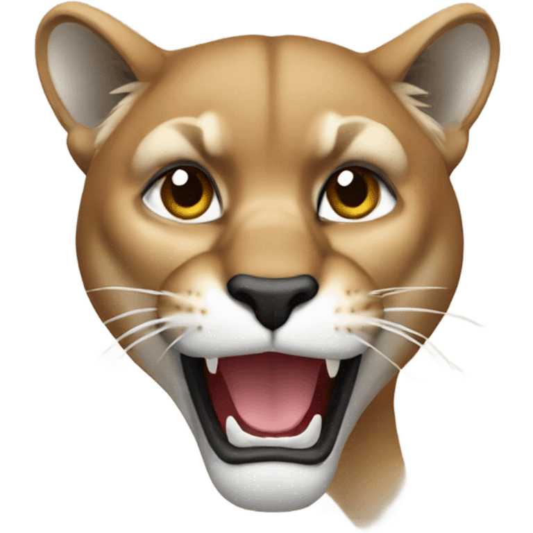 Cougar on phone emoji