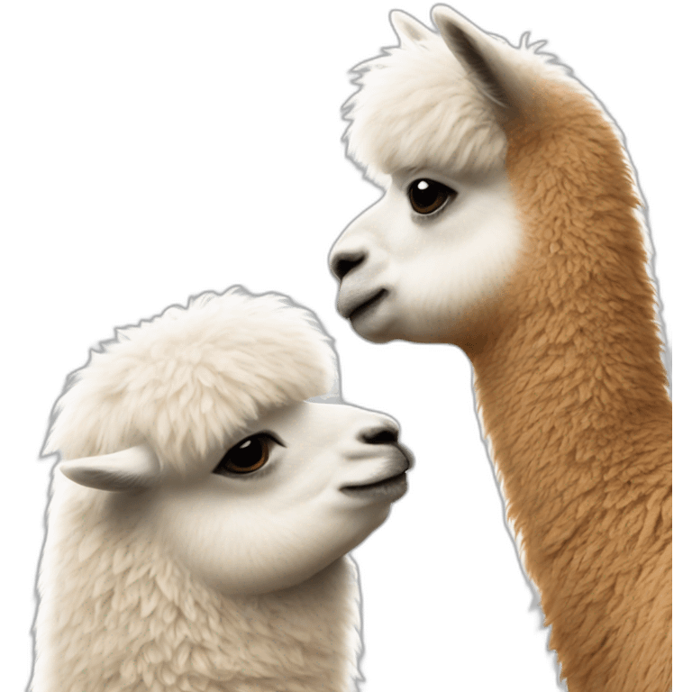 alpaca kiss emoji