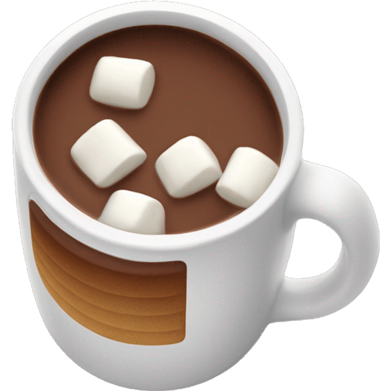 Hot chocolate with marshmellos emoji