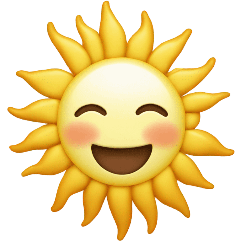 Sun saying good morning  emoji