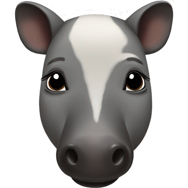 Cute tapir emoji