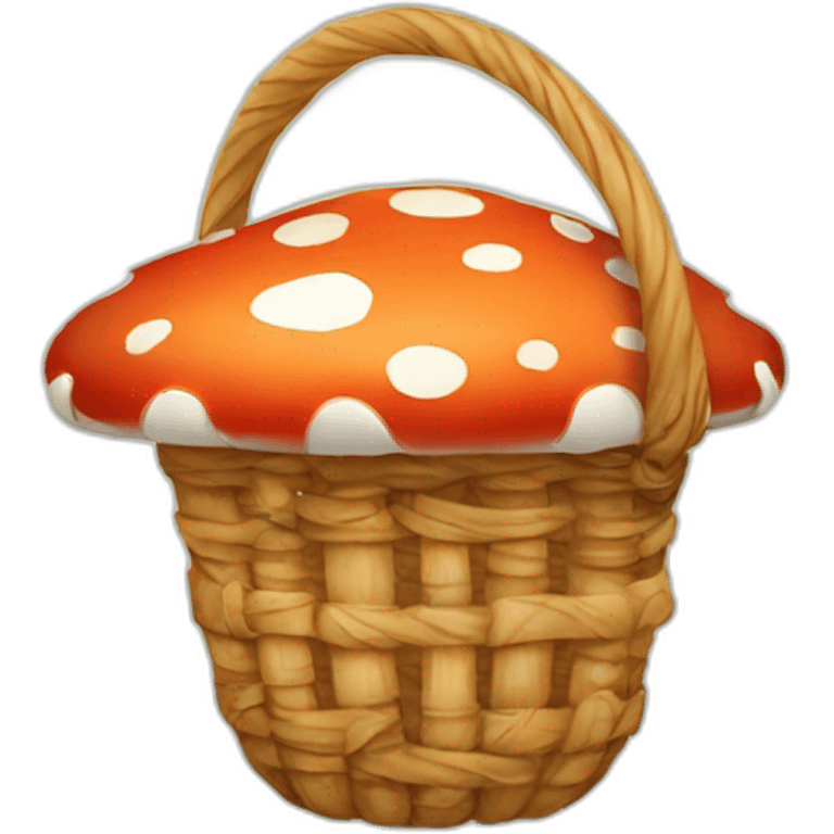 Mushroom Basket emoji