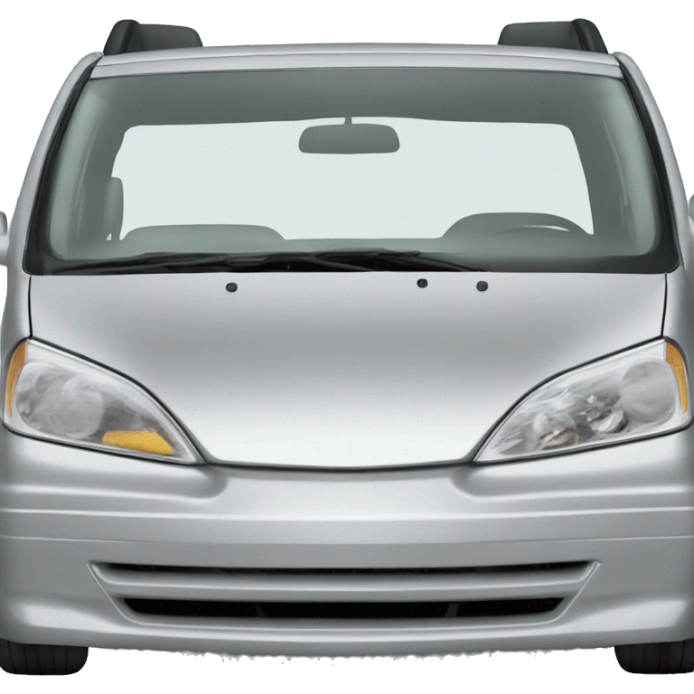 Silver Honda minivan emoji