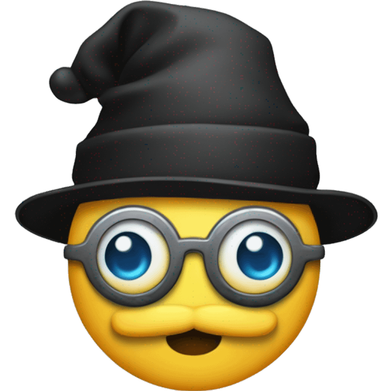 monocle and santa hat emoji