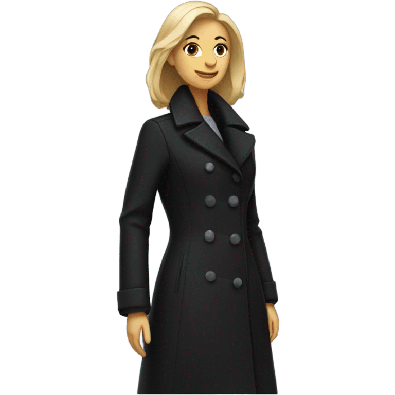 Black coat  emoji