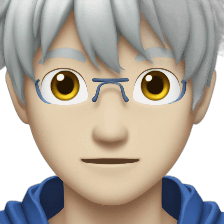 Satoru gojo with blue eyes emoji