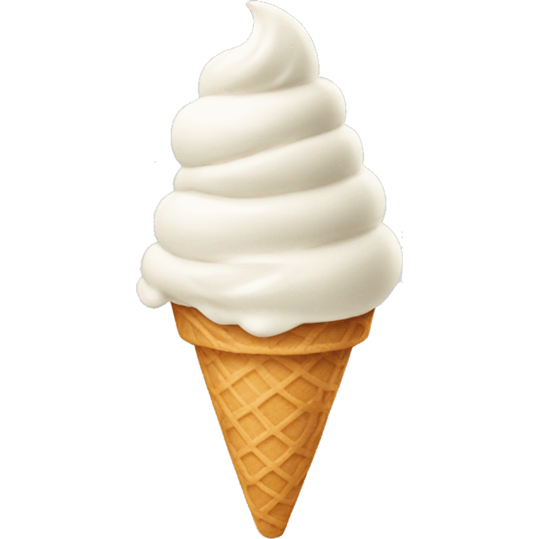 a white ice cream emoji