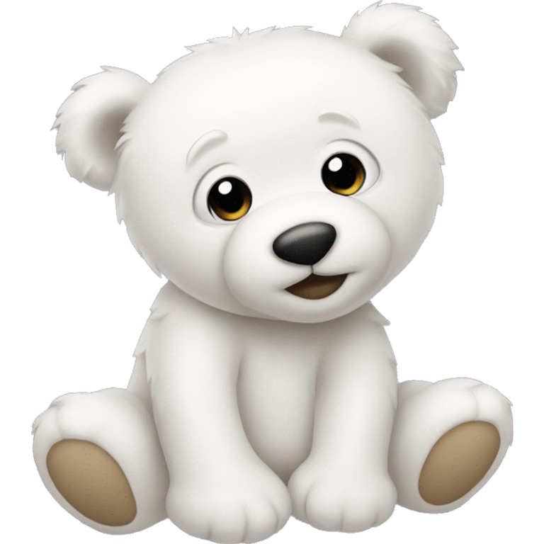 white teddy bear emoji