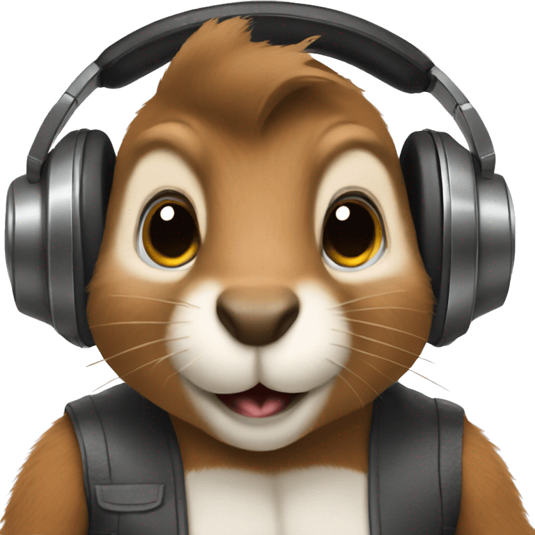 Squirrel dj emoji