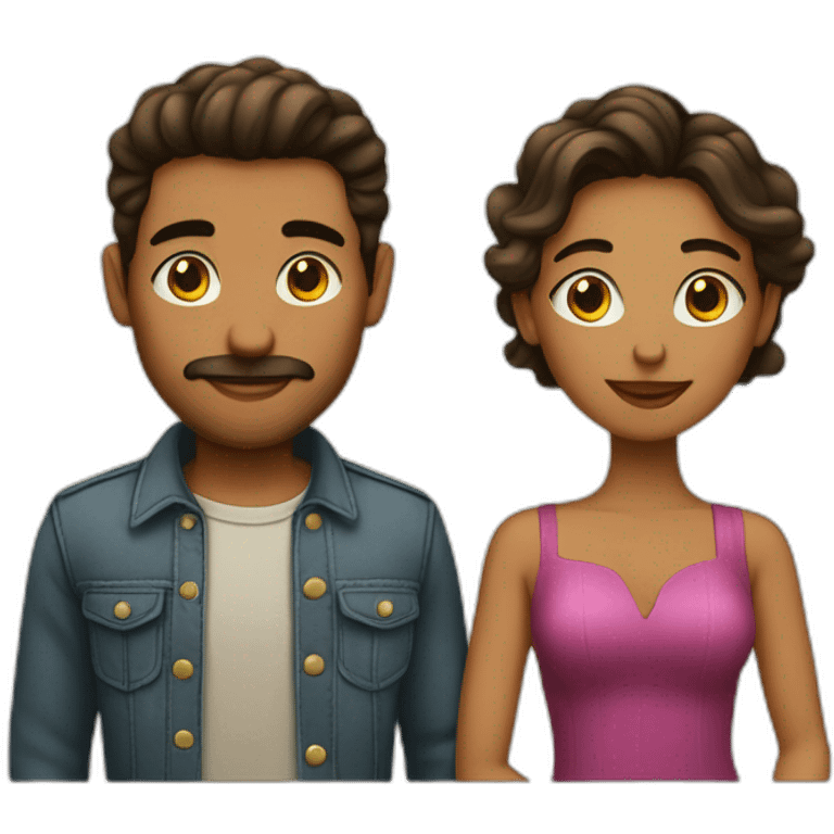 Enamorados hombre y mujer emoji