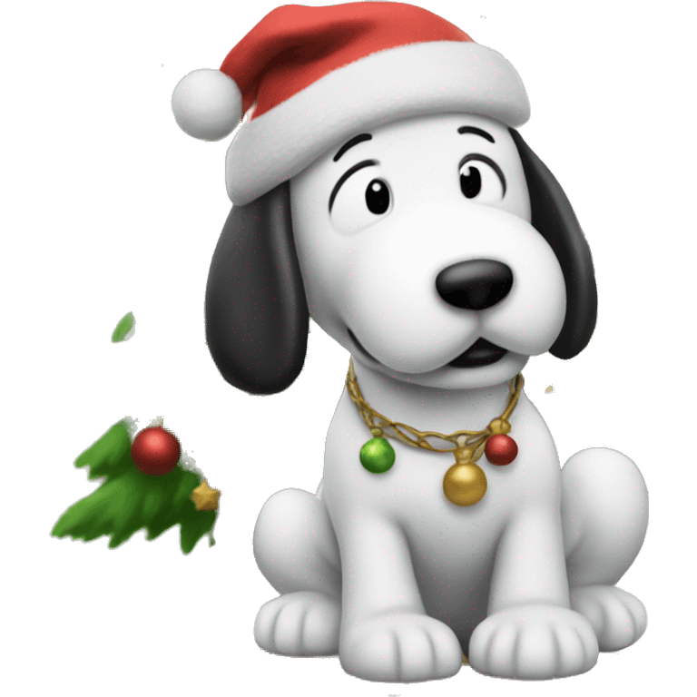 christmas snoopy realistic emoji