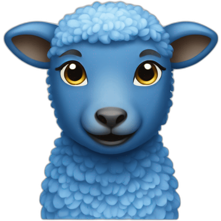 Blue lamb emoji