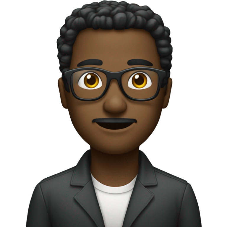 senhor negro de oculos emoji