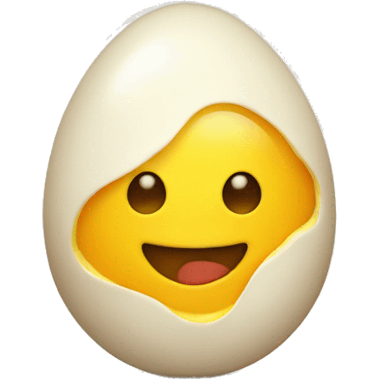 smiling egg yolk emoji