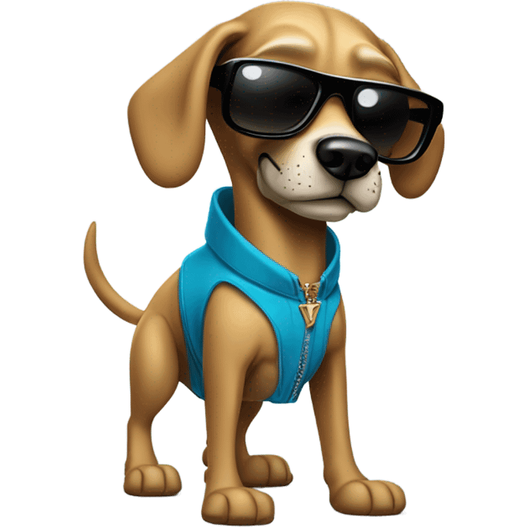 Snoop Dogg as a dog emoji