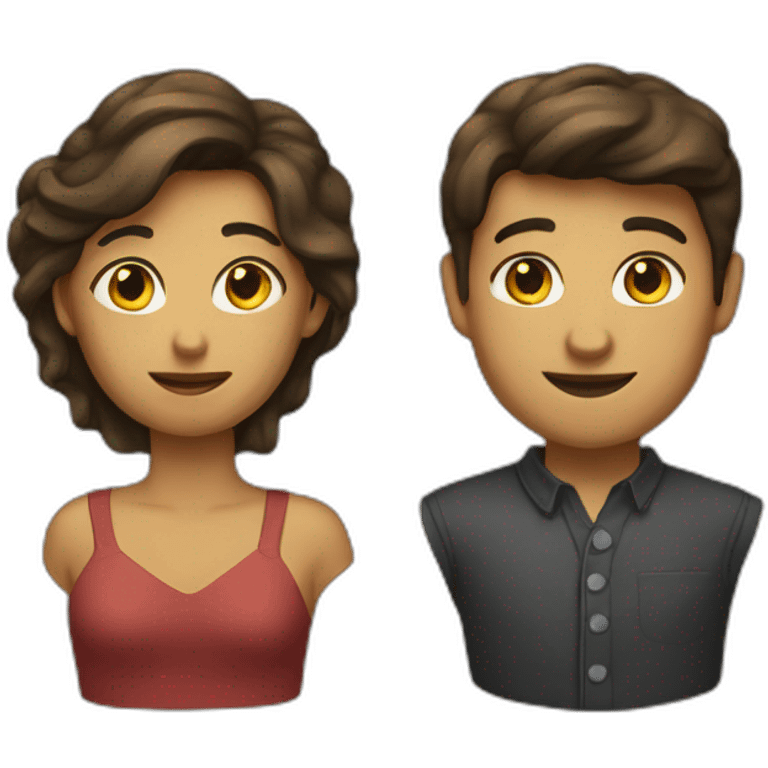 femme sur dos d’homme emoji