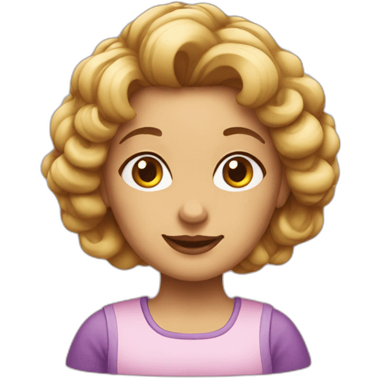 Lunch lady hair emoji