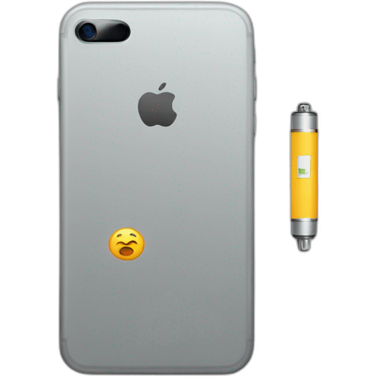 iphone avec de la batterie emoji