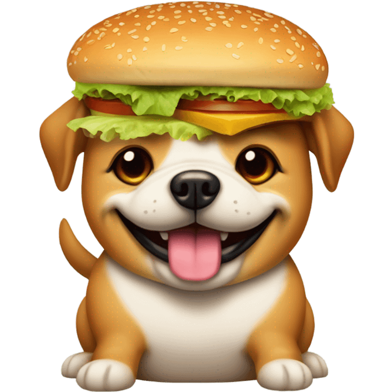 Hamburger dog emoji