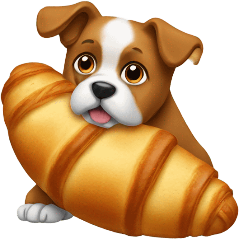 dog croissant emoji