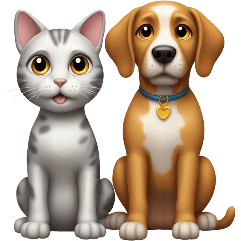 dog and cat emoji