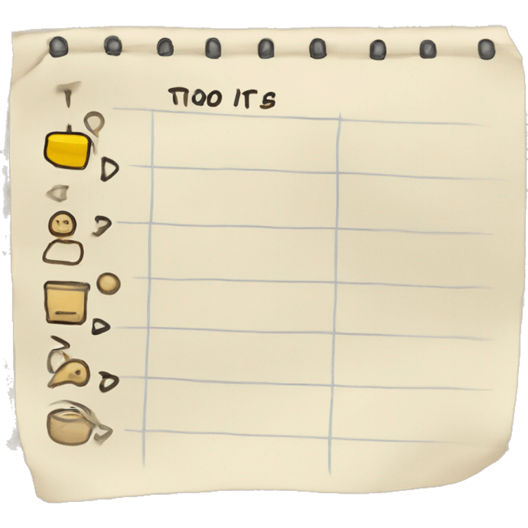 to do list check marked emoji