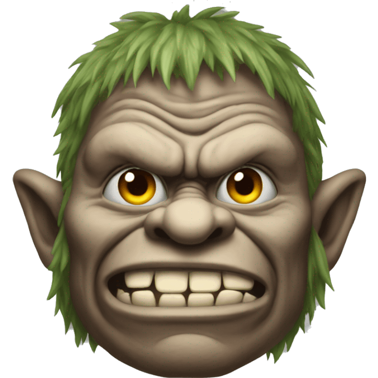 A mean troll emoji