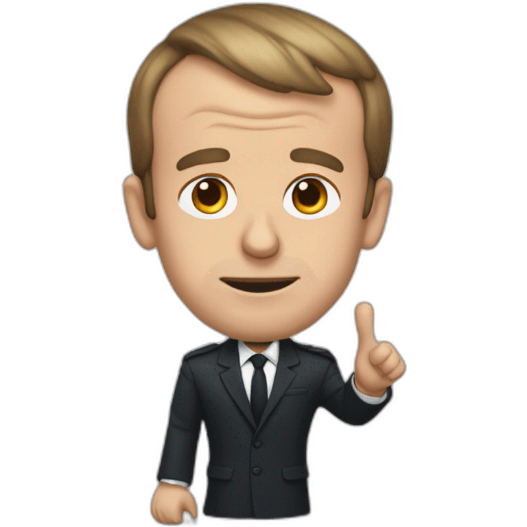 emmanuel macron saying no emoji