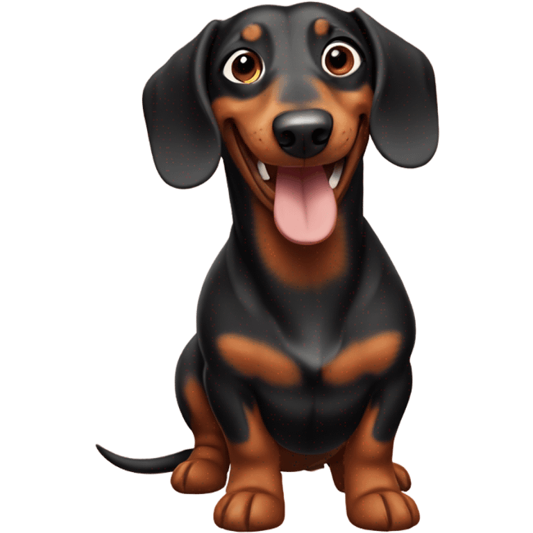 Happy daschund emoji