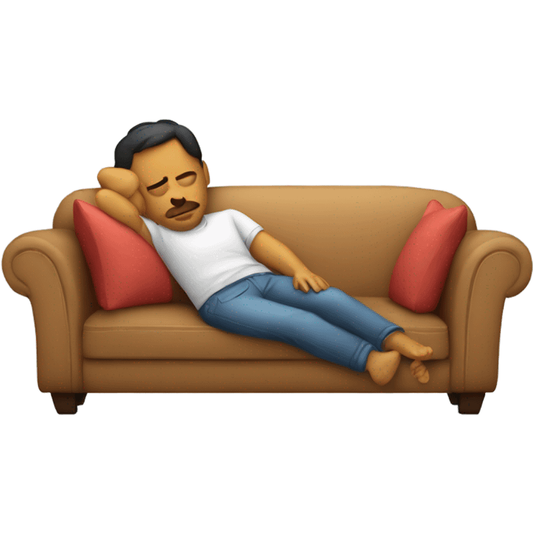 Mexican sleeping on a couch emoji