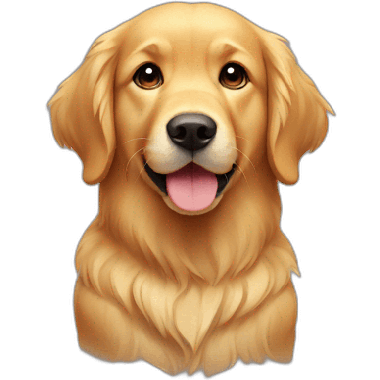 golden retriever cute face emoji