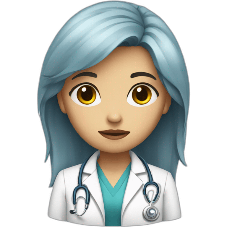 girl-doctor-sad emoji