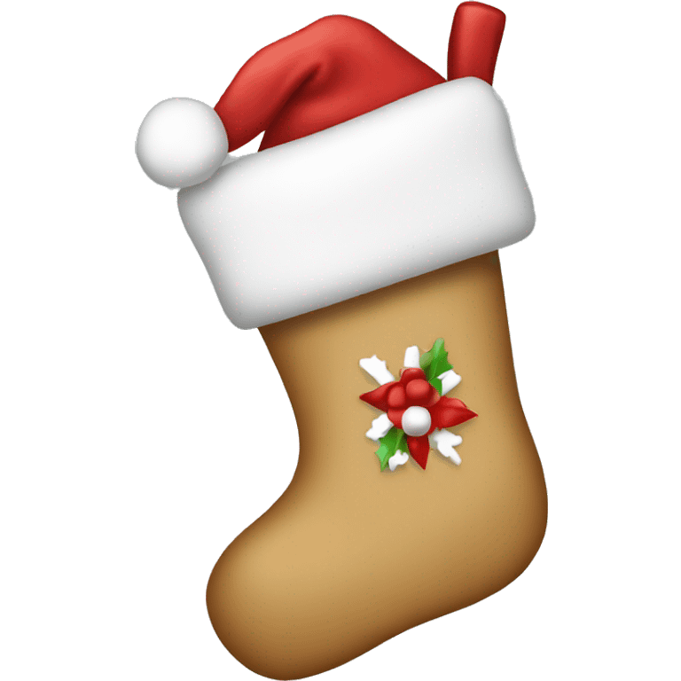 White Christmas stocking emoji