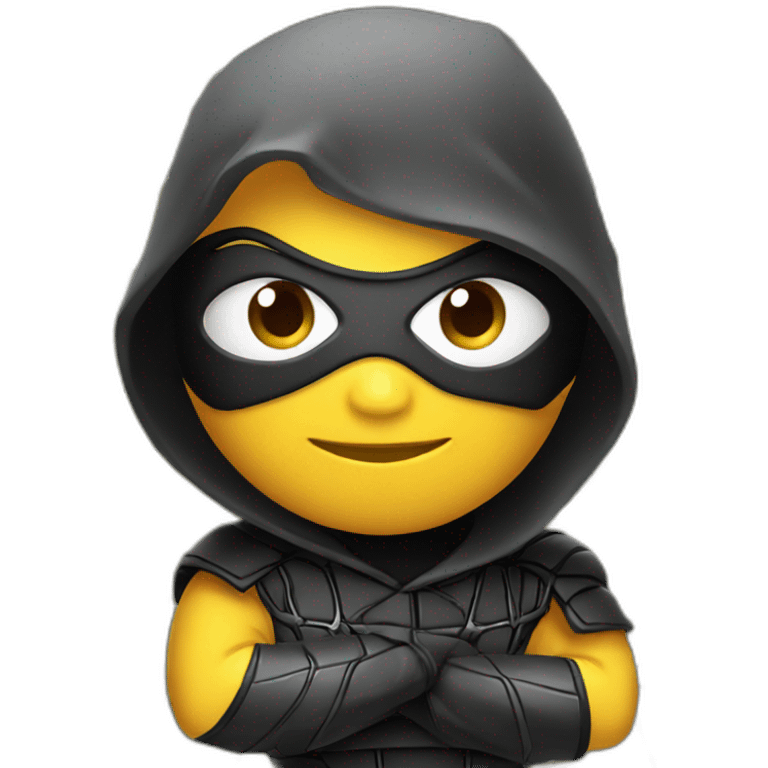 ninja in spiderweb emoji