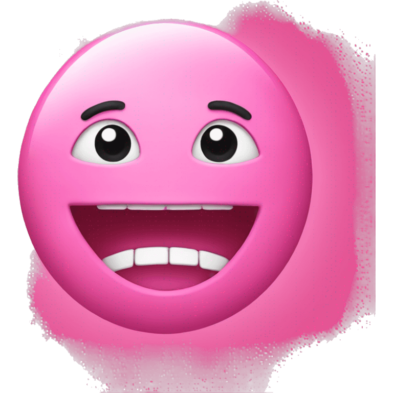 Pink colored eat  emoji