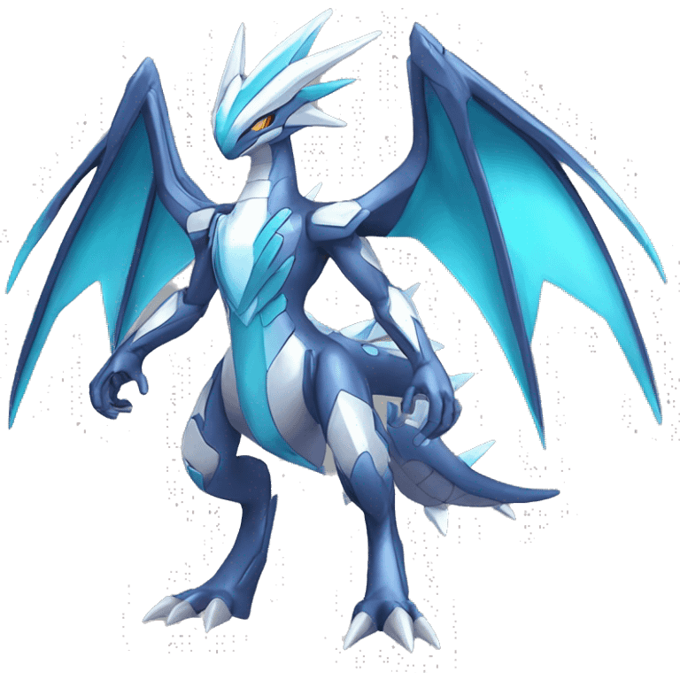  cool edgy shiny colorful godly ethereal Dialga-Fakemon full body emoji