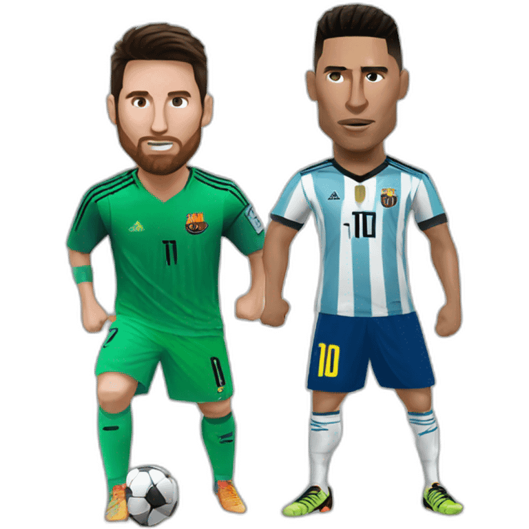 messi vs ronaldo emoji