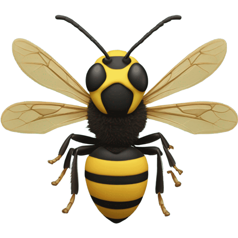 Wasp 8k quality with all the hairs and shjr emoji