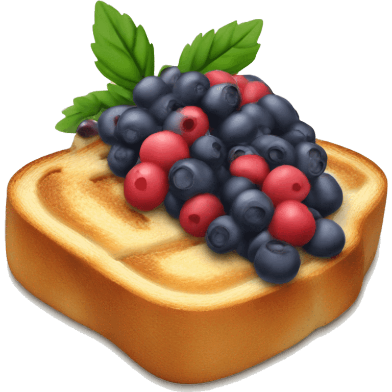 Berries tost emoji