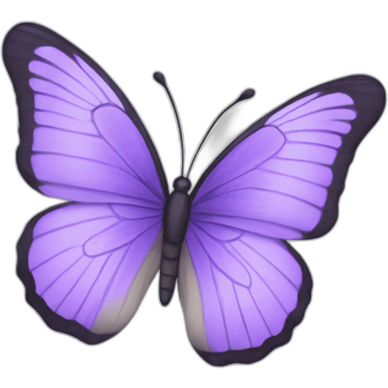 Lilac butterfly emoji