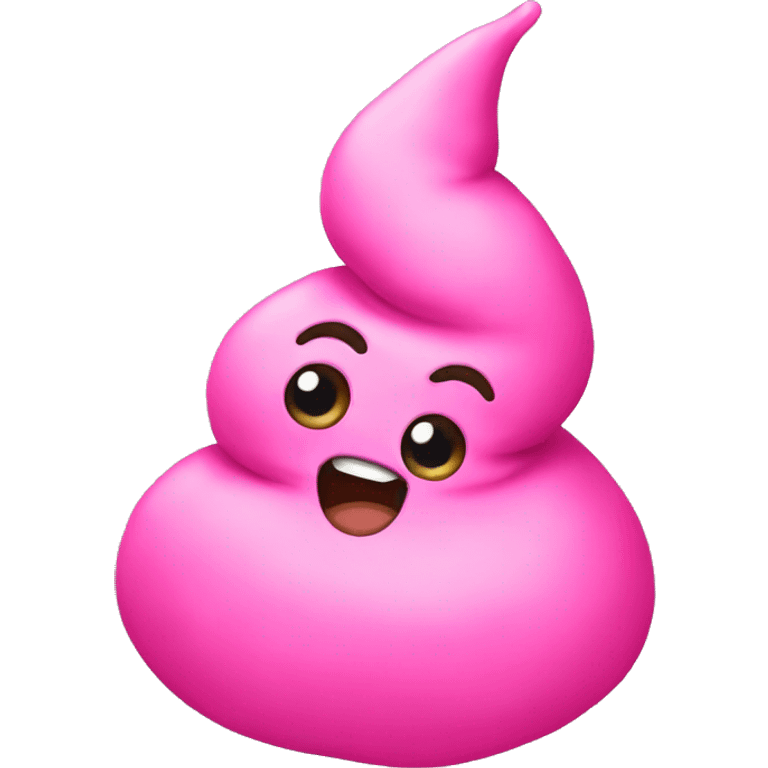 Pink poop  emoji