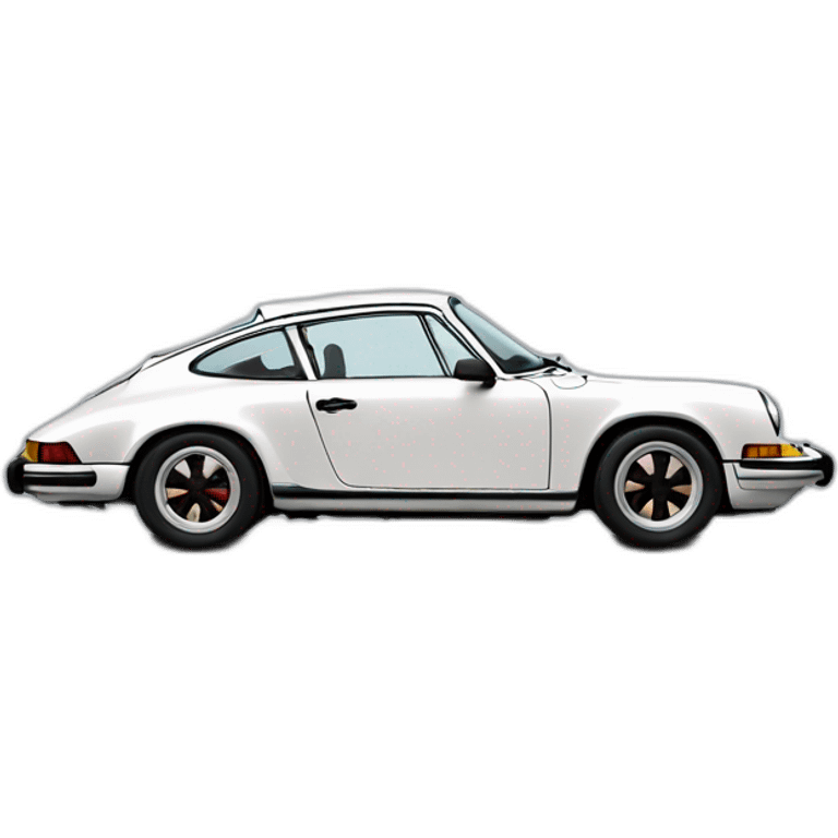 Porsche 911 1976 side view emoji