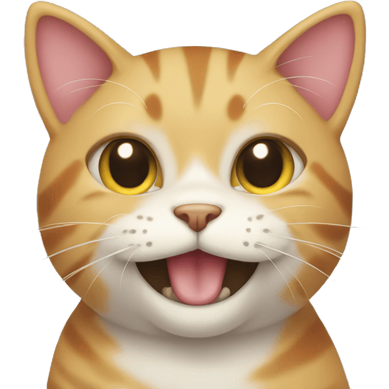 Cat with smile emoji