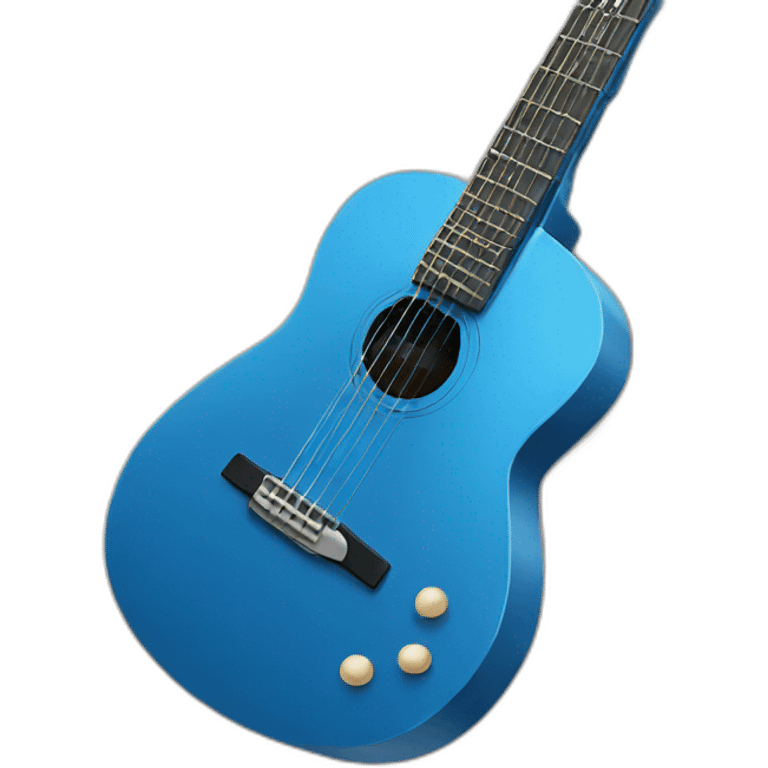 blue guitar emoji