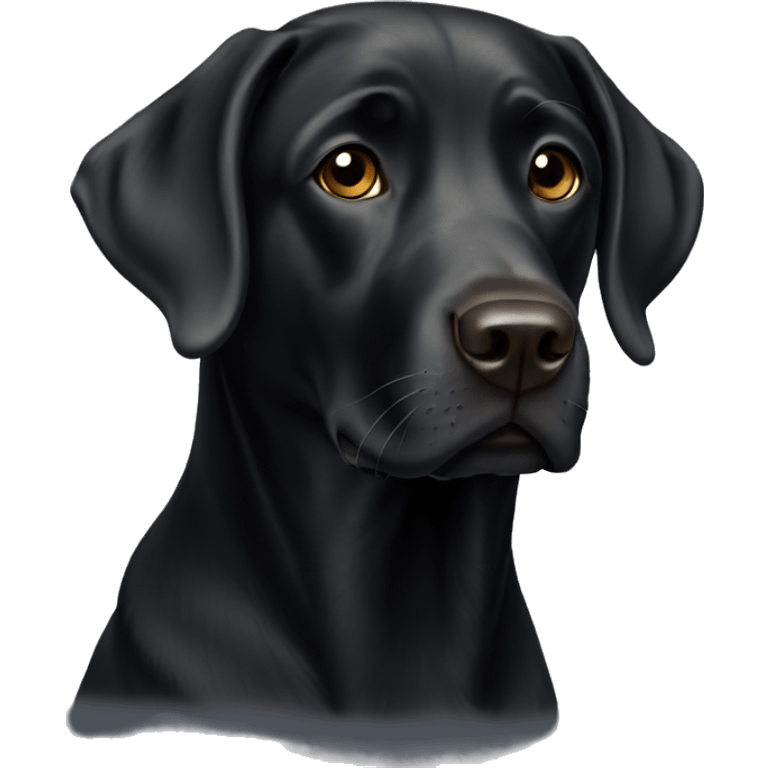 Black Labrador  emoji