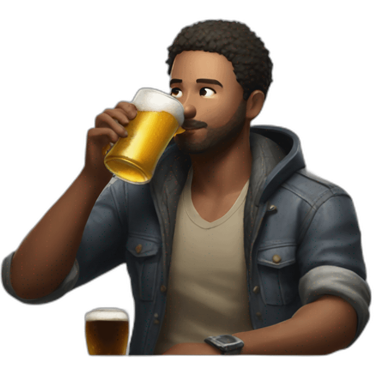 Pubg Victor drinking beer emoji