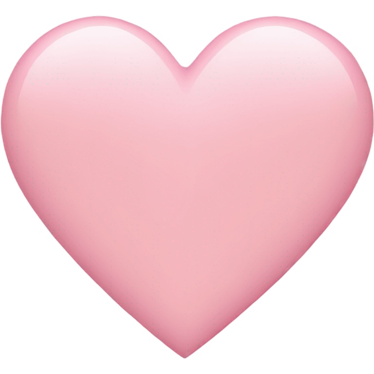 Light pink heart emoji