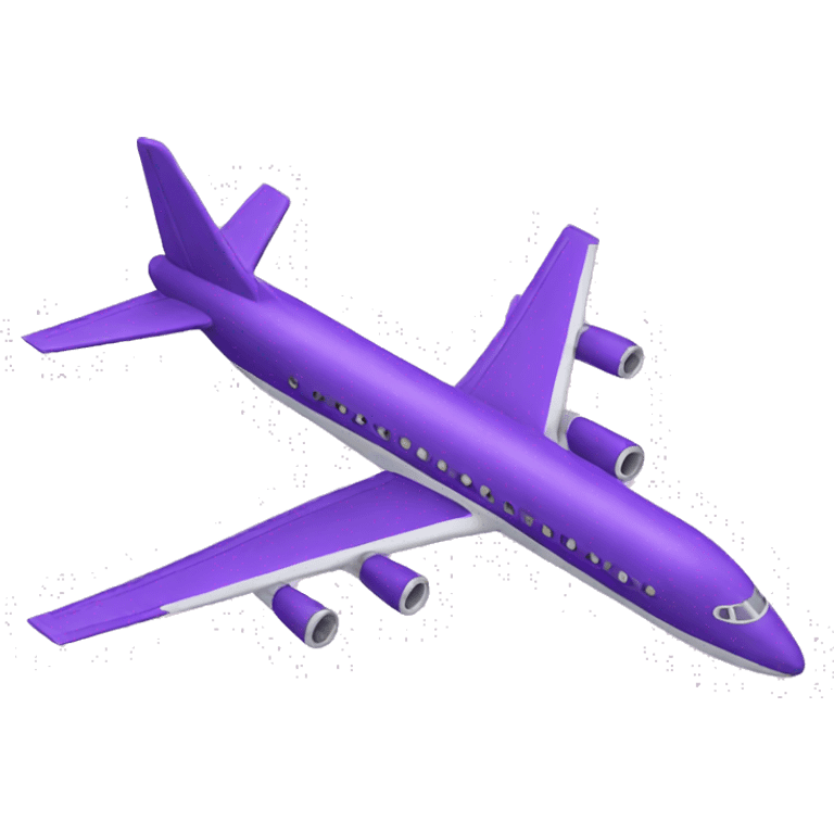 purple plane emoji