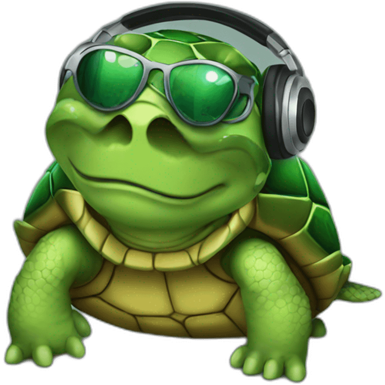 dj turtle emoji